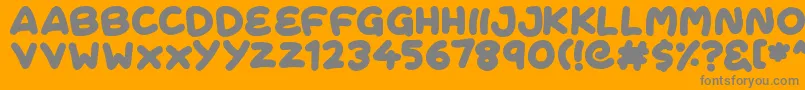 FreshCream Font – Gray Fonts on Orange Background