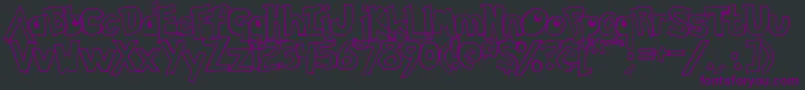 PokemonHollow Font – Purple Fonts on Black Background