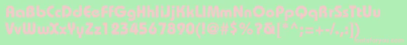 DynameBlackSsiBold Font – Pink Fonts on Green Background