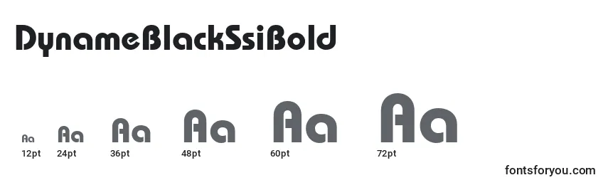 DynameBlackSsiBold Font Sizes