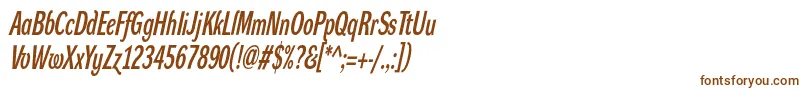 DynagroteskdxcItalic Font – Brown Fonts