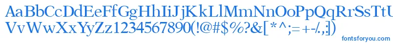 Orchidssk Font – Blue Fonts on White Background