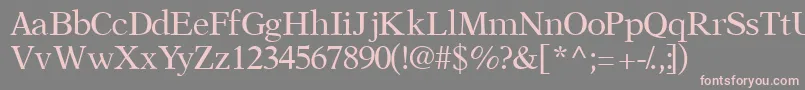 Orchidssk Font – Pink Fonts on Gray Background