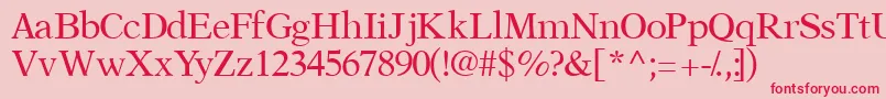 Orchidssk Font – Red Fonts on Pink Background