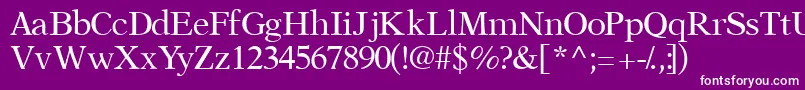 Orchidssk Font – White Fonts on Purple Background