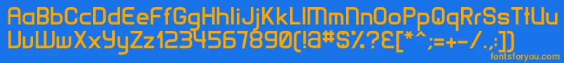 MatamataBold Font – Orange Fonts on Blue Background