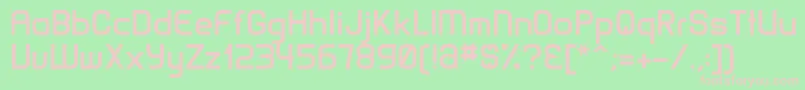 MatamataBold Font – Pink Fonts on Green Background