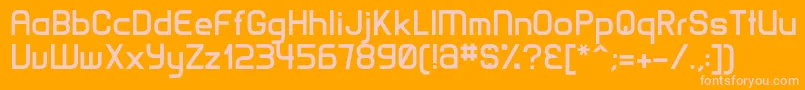 MatamataBold Font – Pink Fonts on Orange Background