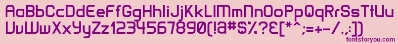 MatamataBold Font – Purple Fonts on Pink Background