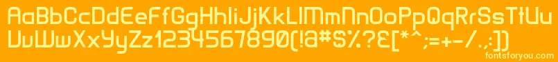 MatamataBold Font – Yellow Fonts on Orange Background