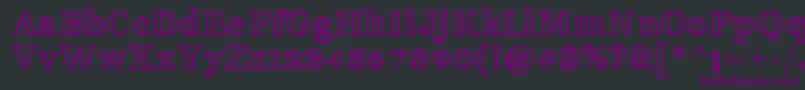 More about FakedesOutlineBold Font FakedesOutlineBold Font – Purple Fonts on Black Background