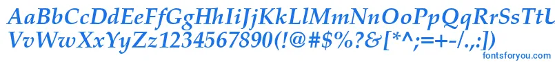 PalatinoCeBoldItalic Font – Blue Fonts