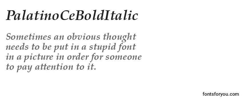 PalatinoCeBoldItalic Font