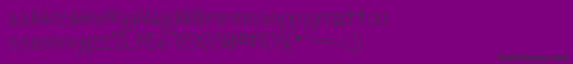 HappyBirthdayBabyMedium Font – Black Fonts on Purple Background