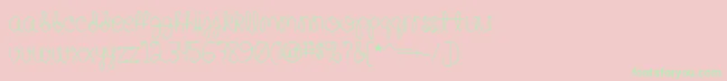 HappyBirthdayBabyMedium-Schriftart – Grüne Schriften auf rosa Hintergrund