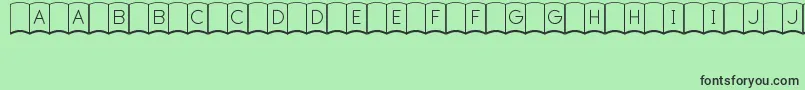 FirstEditionJl Font – Black Fonts on Green Background