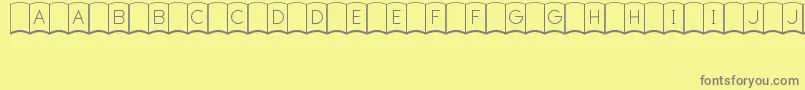 FirstEditionJl Font – Gray Fonts on Yellow Background