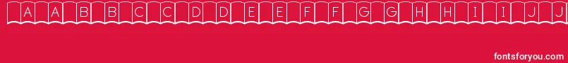 FirstEditionJl Font – White Fonts on Red Background