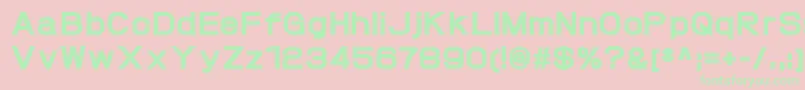 ProtofetHeavy Font – Green Fonts on Pink Background