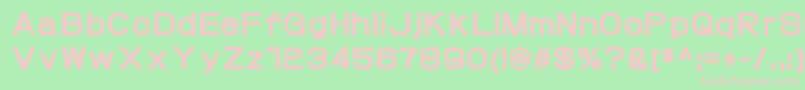 ProtofetHeavy-Schriftart – Rosa Schriften auf grünem Hintergrund