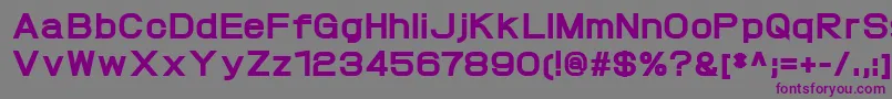 ProtofetHeavy Font – Purple Fonts on Gray Background