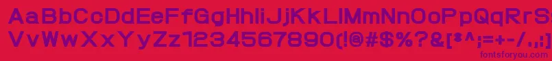 ProtofetHeavy Font – Purple Fonts on Red Background