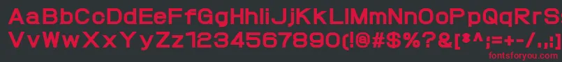 ProtofetHeavy Font – Red Fonts on Black Background