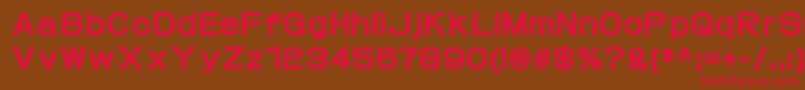 ProtofetHeavy Font – Red Fonts on Brown Background