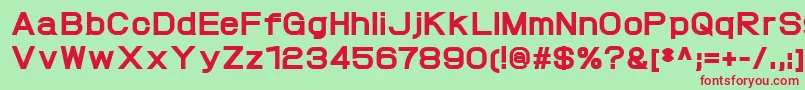 ProtofetHeavy Font – Red Fonts on Green Background