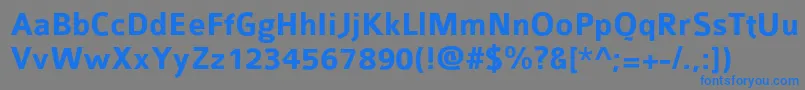 Colabbol Font – Blue Fonts on Gray Background