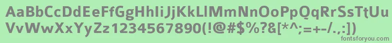 Colabbol Font – Gray Fonts on Green Background
