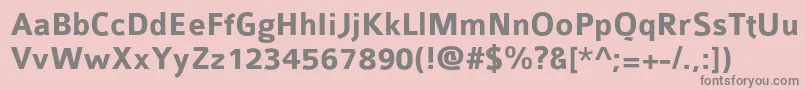 Colabbol Font – Gray Fonts on Pink Background