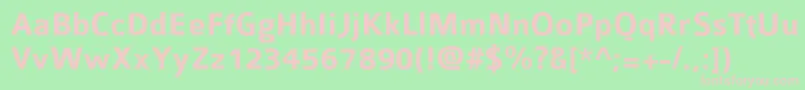 Colabbol Font – Pink Fonts on Green Background