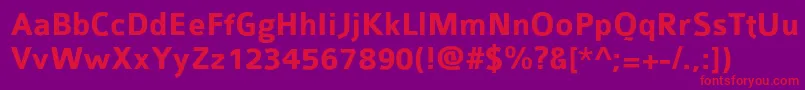 Colabbol Font – Red Fonts on Purple Background