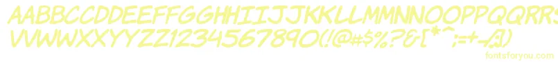KomikaHandItalic Font – Yellow Fonts