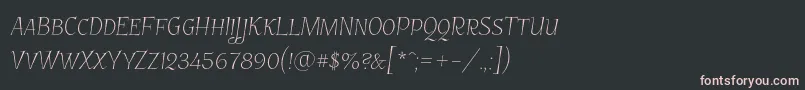 Garineldosc Font – Pink Fonts on Black Background