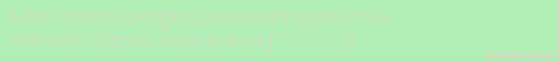 Garineldosc Font – Pink Fonts on Green Background