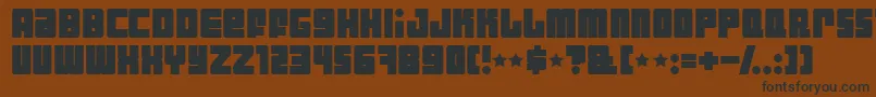 IndustrialDecapitalistBold Font – Black Fonts on Brown Background