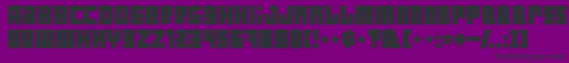 IndustrialDecapitalistBold-Schriftart – Schwarze Schriften auf violettem Hintergrund