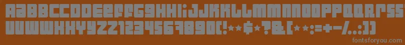IndustrialDecapitalistBold Font – Gray Fonts on Brown Background