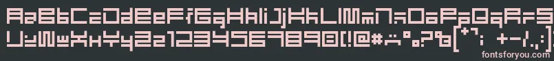 EliotType Font – Pink Fonts on Black Background