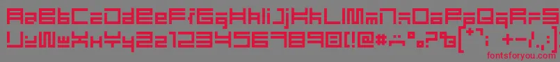EliotType Font – Red Fonts on Gray Background