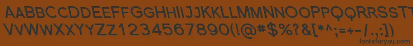 SfflorencesansscrevBoldita Font – Black Fonts on Brown Background
