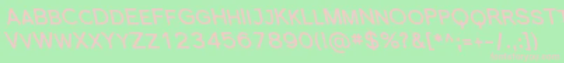 SfflorencesansscrevBoldita-Schriftart – Rosa Schriften auf grünem Hintergrund