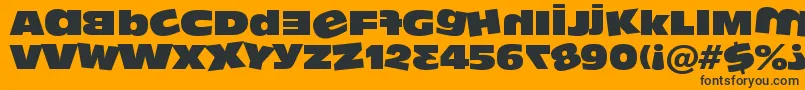 Dumbass ffy Font – Black Fonts on Orange Background