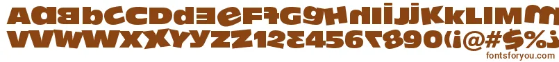Dumbass ffy-fontti – ruskeat fontit valkoisella taustalla