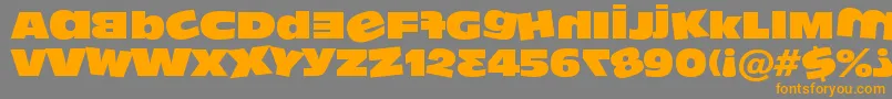 Dumbass ffy Font – Orange Fonts on Gray Background