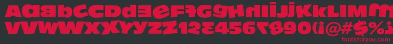 Dumbass ffy Font – Red Fonts on Black Background