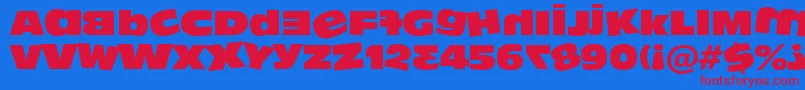 Шрифт Dumbass ffy – красные шрифты на синем фоне