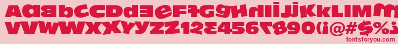 Dumbass ffy Font – Red Fonts on Pink Background